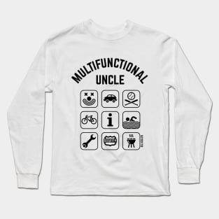 Multifunctional Uncle (9 Icons) Long Sleeve T-Shirt